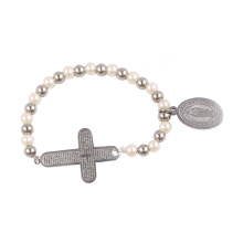 Armband-47 Xuping Jungfrau Maria Design + Kreuz Armband Perlen Schmuck